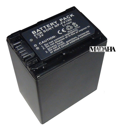 Bateria P/ Sony Np-fv100 Cx580 Cx190 Cx260 Xr260 Cx210 Pj200
