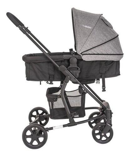 Carrinho De Bebê Travel System Prima Melange Grafite - Kiddo