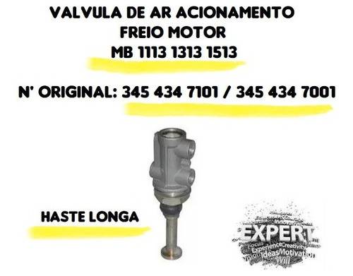 Válvula Acionamento Freio Motor Mb O355 O362 O364