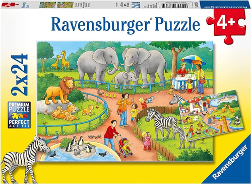 7813 Día En Zoológico 2 Rompecabezas Ravensburger 24 Pieza