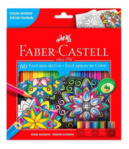 60 Lápices De Colores Largos Faber Castell
