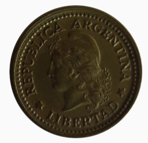 Moneda Argentina 1971 20 Centavos Fecha Chorreada