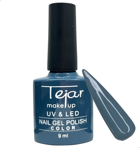 Esmalte Semipermanente Color Tejar 9ml Top Coat Uv/ Led Color 05 - Azul acero