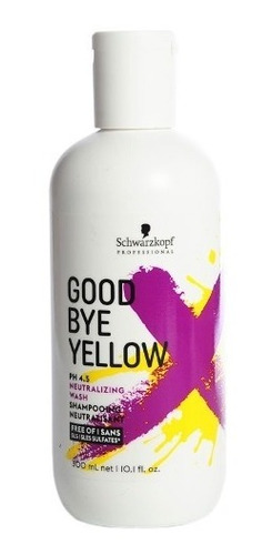 Schwarzkopf Good Bye Yellow Shampoo Matizador Cabello 300ml