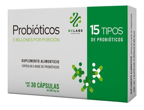 Probioticos, Bc Labs, Coadyuvante Para La Flora Intestinal Sabor Ninguno