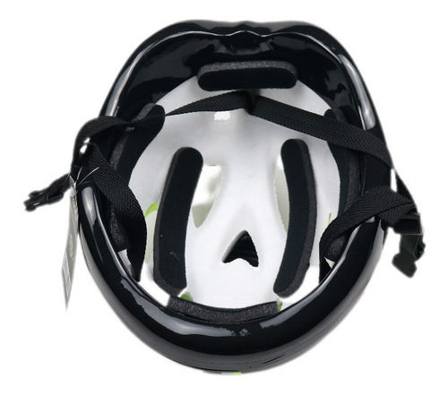 Imagem 7 de 7 de Kit Capacete Cotoveleira Joelheira Infantil Bike Skate Verde
