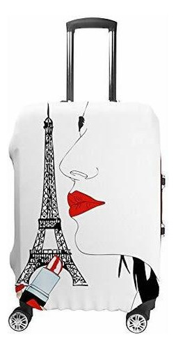 Maleta - Kuizee Luggage Cover Suit  Cover Abstract Woman