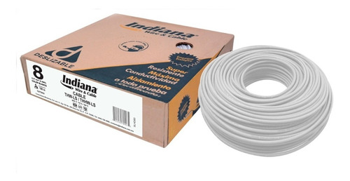 Cable Thw 90 Cal. 8 Indiana Blanco