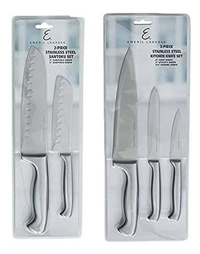 Juego Cuchillos Cocina Acero Inoxidable 5 Piezas Cuchillo Ch