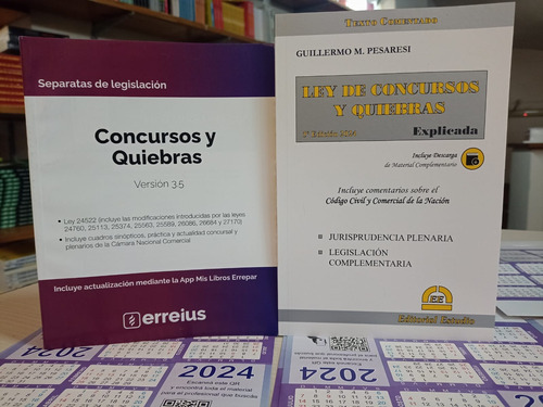 Combo Ley De Concursos Y Quiebras + Separata 