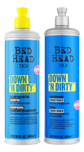 Shampoo Y Acondicionador Tigi Bed Head Down'n Dirty 400ml