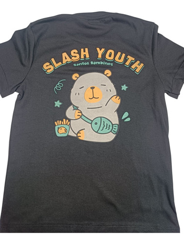Remera Capibara Oso De Niños Estampada Santos Bambinos