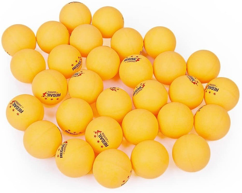 Imagen 1 de 3 de 60 Pelotas Ping Pong 40mm Tenis Mesa Color Naranja Tarro