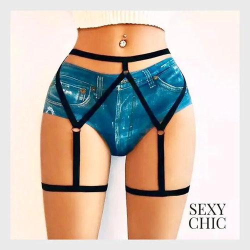 Tanga liguero Kam style lencería femenina