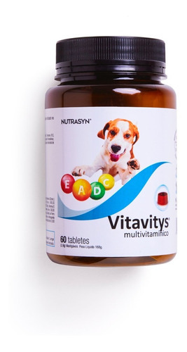 Vitavitys Suplem. Multivitamínico P/ Cães 60 Tab - Nutrasyn