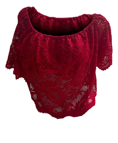 Blusa Top Bordado De Flores