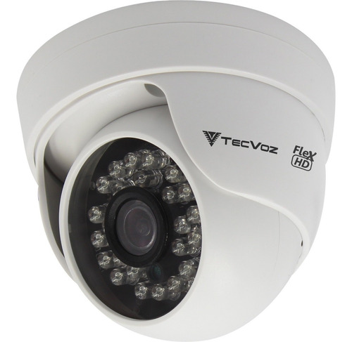 Câmera Mini Dome Tecvoz Cdm128mp -  Flex Hd Ir 15m