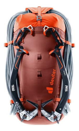 Mochila de escalada Guide Mountaineering Deuter, color pajizo, 30 litros