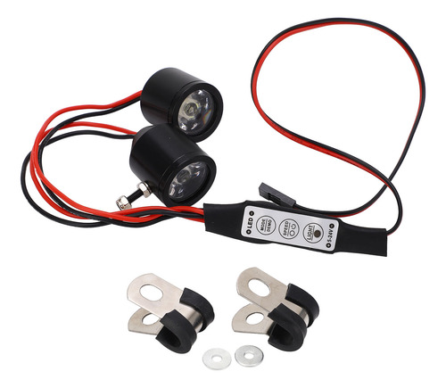 Faro De Coche Rc De 3 W, Luz Brillante, 8 Modos Dinámicos, A