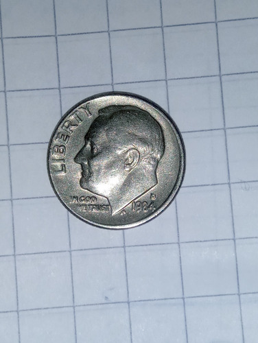 One Dime Roosevelt 1984-d Us$ , Moneda De 2,30 Grs.