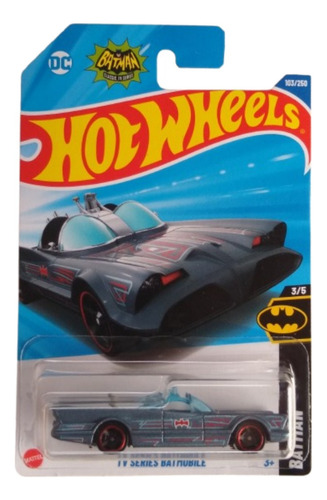 Hot Wheels Tv Series Batman Batmobile Azul Acero