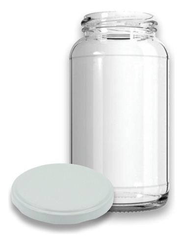 Caixa Com 20 Potes De Vidros De 800 Ml Com Tampa