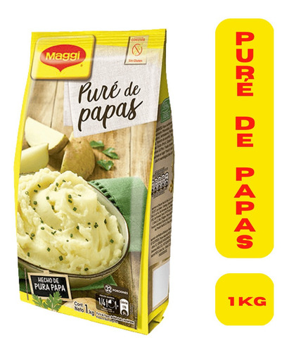 Puré De Papas Instantáneo Maggi - 1kg -