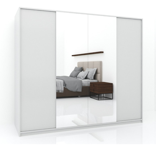 Placard Dormitorio Vestidor Organizador Diseño Moderno Color Blanco