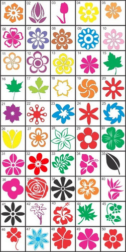 Imagem 3 de 5 de Adesivo De Parede - Kit Com 40 Flores Promoção Limitada!
