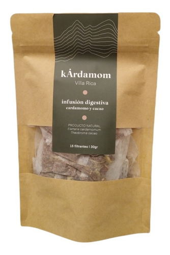 Infusiones Digestivas De Cardamomo Y Cacao 15 Filtrantes