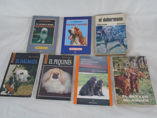 Lote De 7 Libros Sobre Distintas Razas De Perros