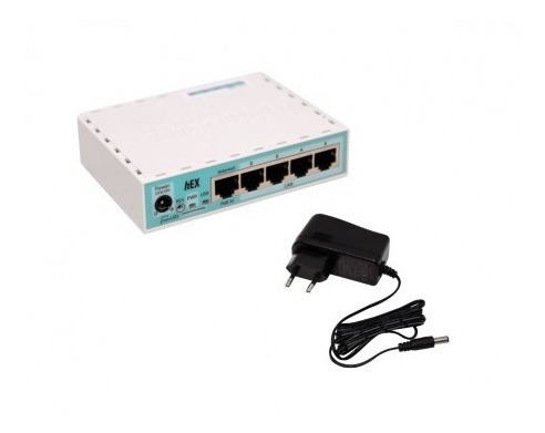 Hex -mikrotik 880mhz-dual 256mb 5-1000 Msd Usb L4 Cajaplas I