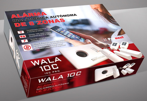 Imagen 2 de 4 de Sensor Infrarrojo Inalambrico Wpir 200 Para Wala 10 C Kit X2