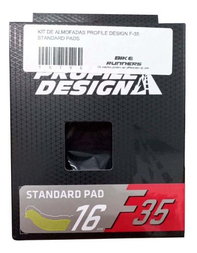 Kit De Almofadas Profile Design F-35 Standard Pads Triathlon