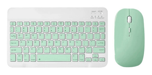 Imagen 2 de 4 de Kit Mouse Y Teclado Inalámbrico Portátil Conexion Bluetooth