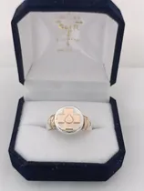 Comprar Anillo Oficio Profesión Auxiliar De Servicio Plata Y Oro 