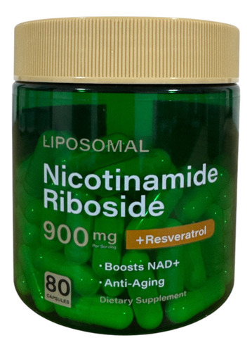 3 Cajas Nicotinamide Riboside 900mg Resveratrol Anti Edad Sin Sabor