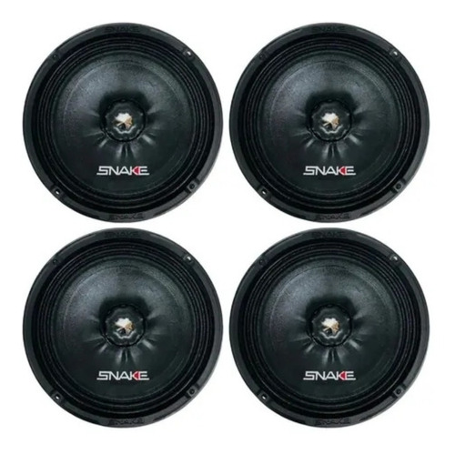 4 X Alto Falante Woofer Snake 6 Polegadas Esv200 200w 4 Ohms