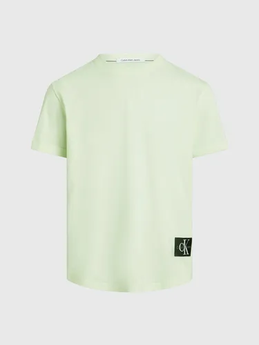 Polera Badge Turn Up Verde Lce Calvin Klein