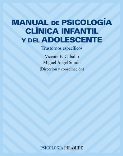 Libro Manual De Psicología Clínica Infantil Y Del Adolescent