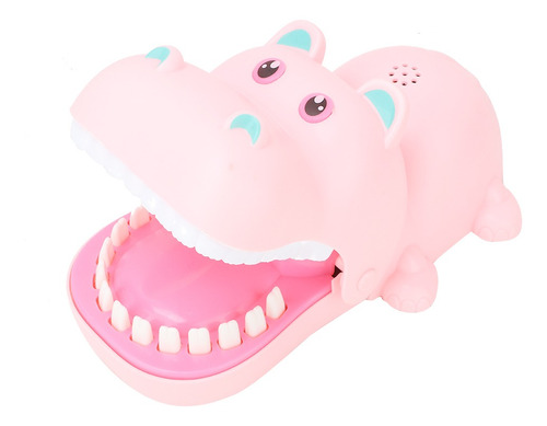 Trick Toy Portátil De Dibujos Animados De Hipopótamo, Diente