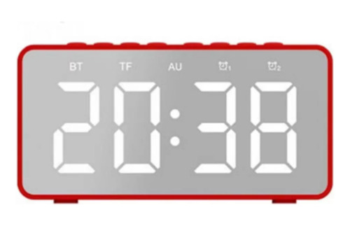 Radio Relógio Bluetooth Alarme Despertador Cabeceira Som Led