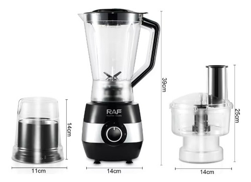 Procesador Licuadora Extractor Verduras Frutas 6 En 1 Raf