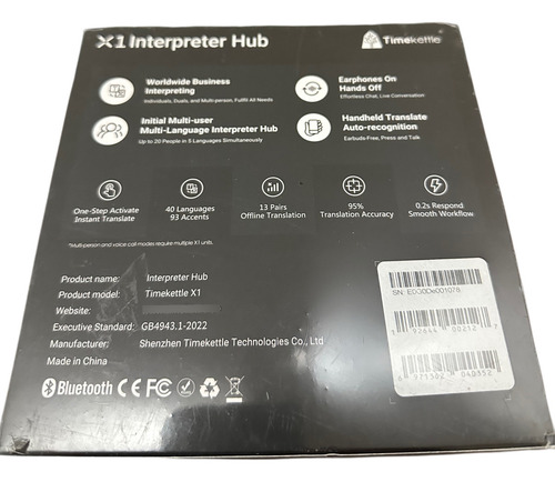 Timekettle Traductor X1 En Tiempo Real (Usado)