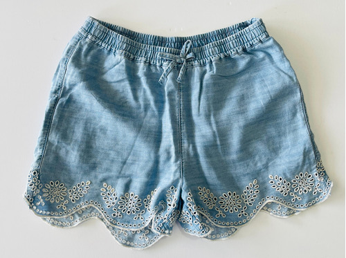 Short Zara Con Bordados Cintura Elastica Talle 11/12 Hermoso