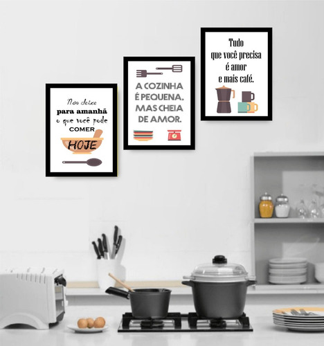 Quadro Decorativo Cozinha Chef Moderno