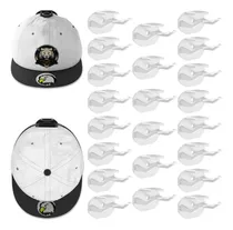 Comprar Soporte Perchero Exhibidor De Gorras 22un Blanc Autoadhesivo