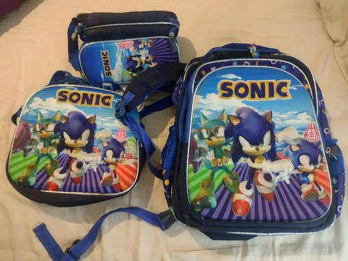 comprar Sonic Set De Mochila-lonchera Y Estuche Para Niños . Usada