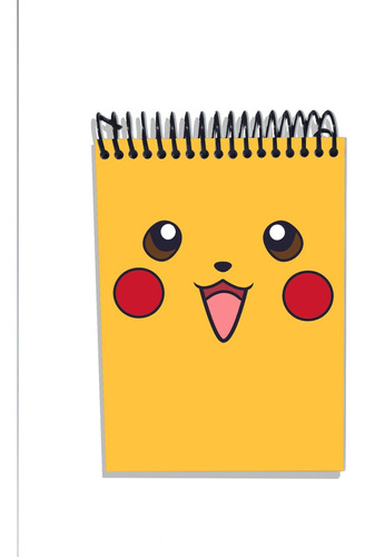Imagem 1 de 2 de Caderneta Capa Dura Anime Pokemon Pikachu