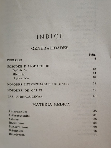 Los Nosodes Generalidades - Materia Médica (Usado)